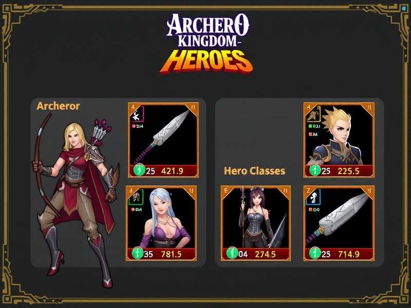 Choose Your Hero Class Archero Kingdom Heroes Hero Classes